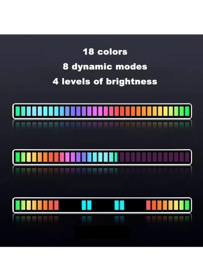 Yuwell Rechargeable RGB Music Rhythm Atmosphere Pickup Light with Voice Control Music Sync For Car Desktop Studio Game Room-5