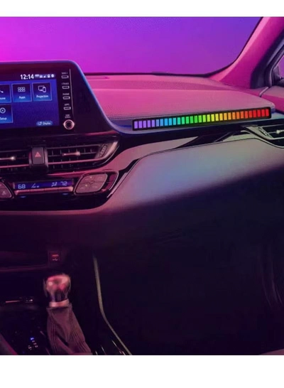 Yuwell Rechargeable RGB Music Rhythm Atmosphere Pickup Light with Voice Control Music Sync For Car Desktop Studio Game Room-2