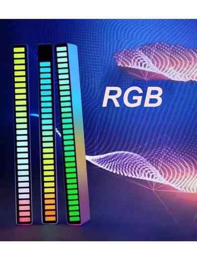 Yuwell Rechargeable RGB Music Rhythm Atmosphere Pickup Light with Voice Control Music Sync For Car Desktop Studio Game Room-7