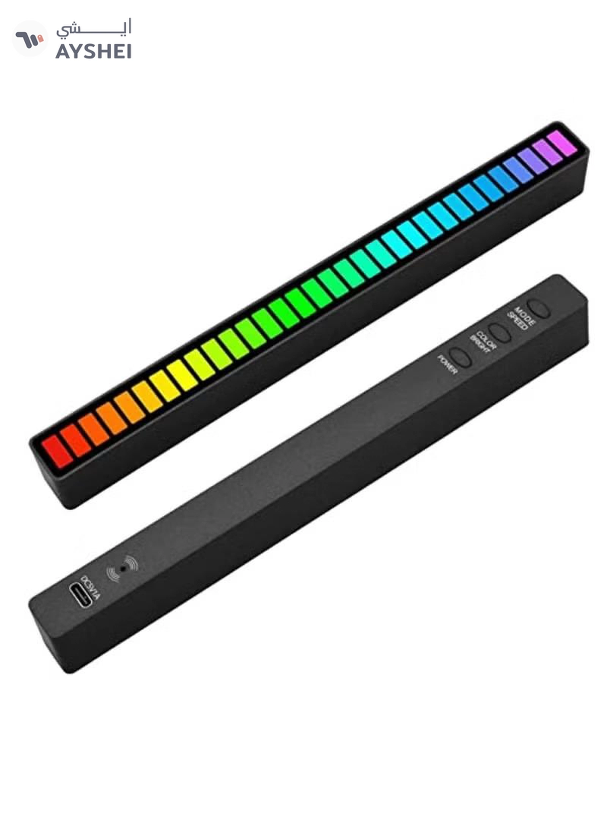 Yuwell Rechargeable RGB Music Rhythm Atmosphere Pickup Light with Voice Control Music Sync For Car Desktop Studio Game Room-8-8