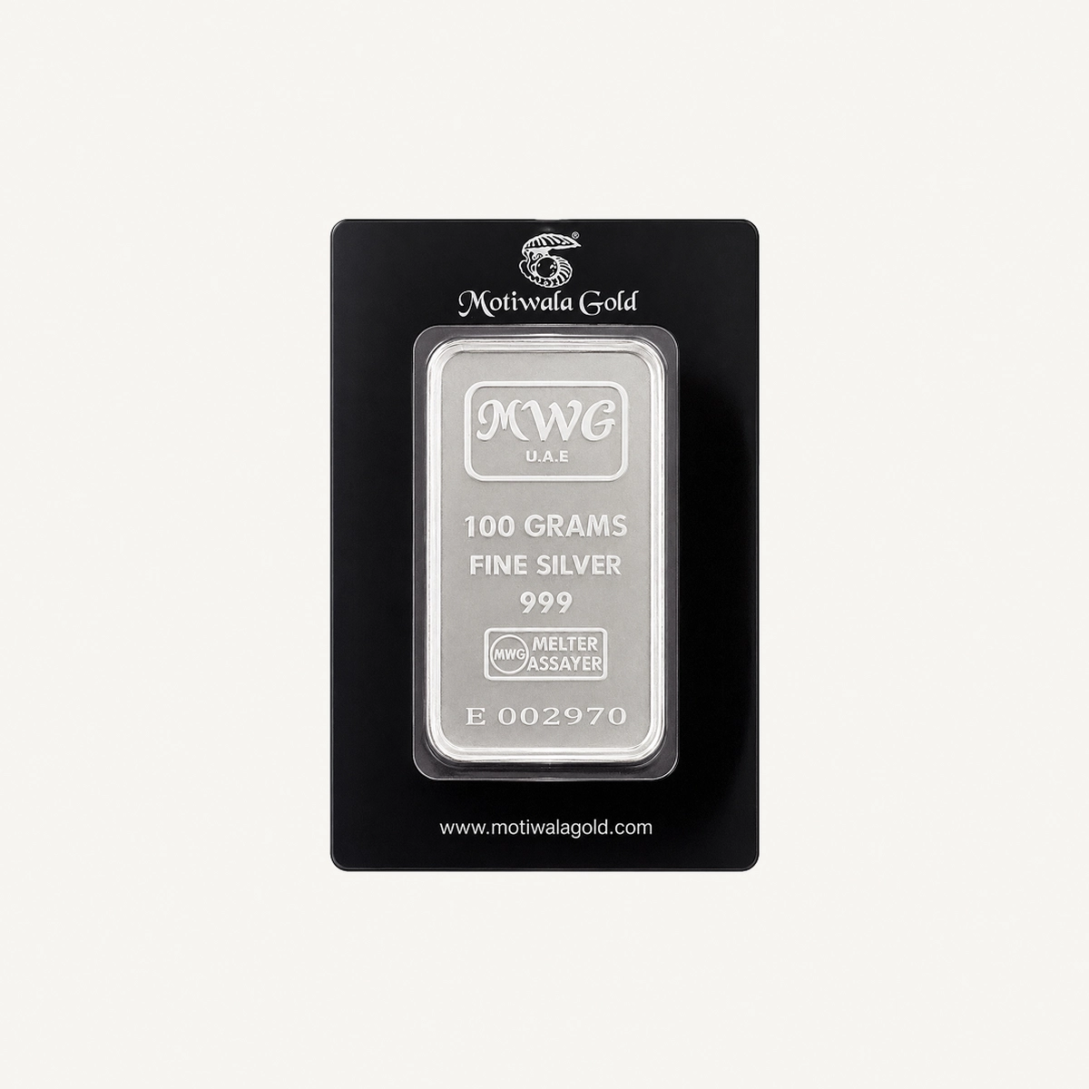Motiwala Gold 999 Silver Bar - 100g-0-0