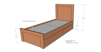 Terra Box Drawer Storage Bed-1