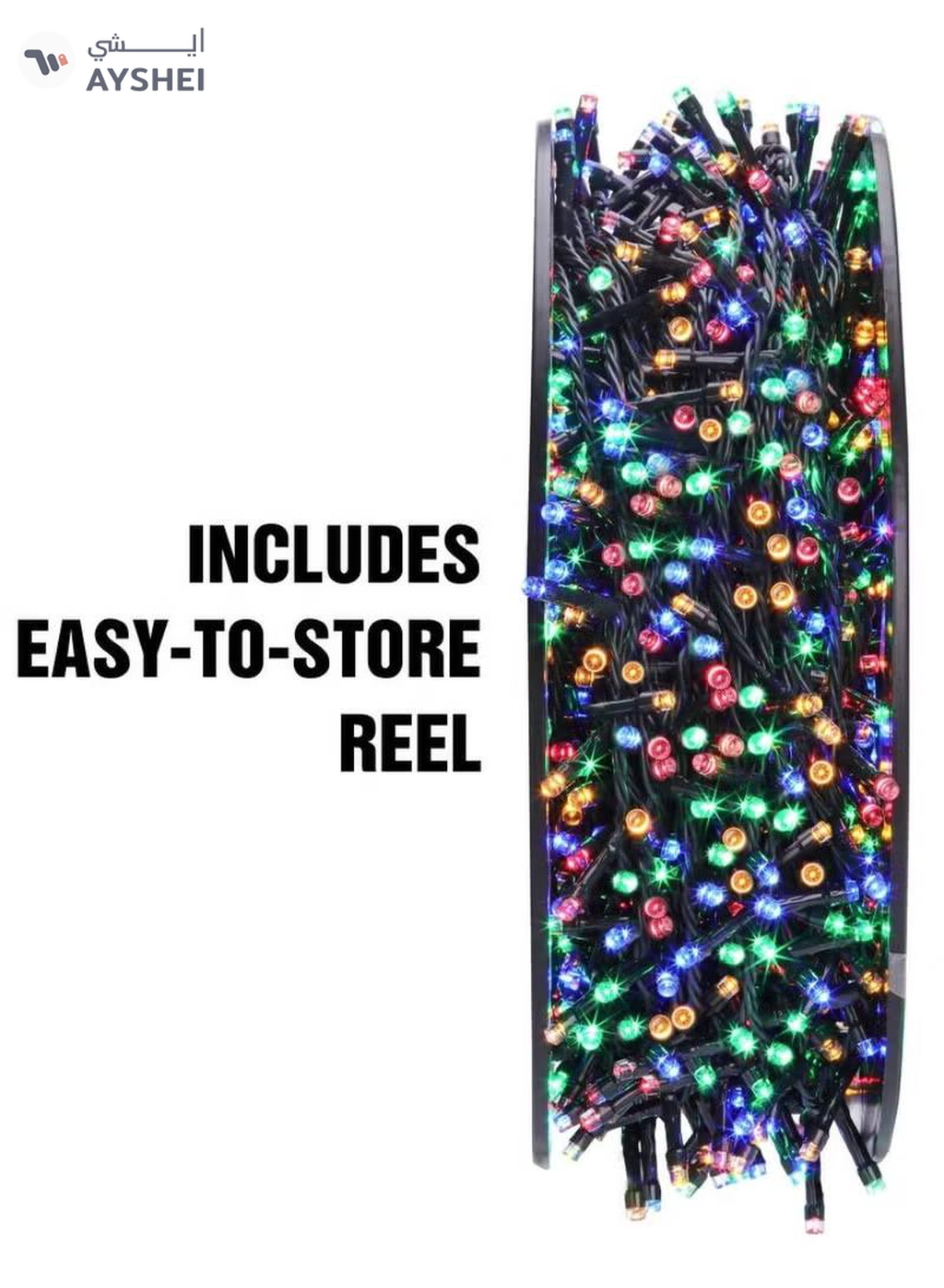 Yuwell 50 Meter 240 LED String Lights Decoration Lights RGB 8 Modes Led Light Black Wire For Home Decorations Ramadan Lights Indoor & Outdoor Decoration Ramadan Decoration Light Diwali Lights Curtain Lights With 3-Pin Uk Plug-2-2