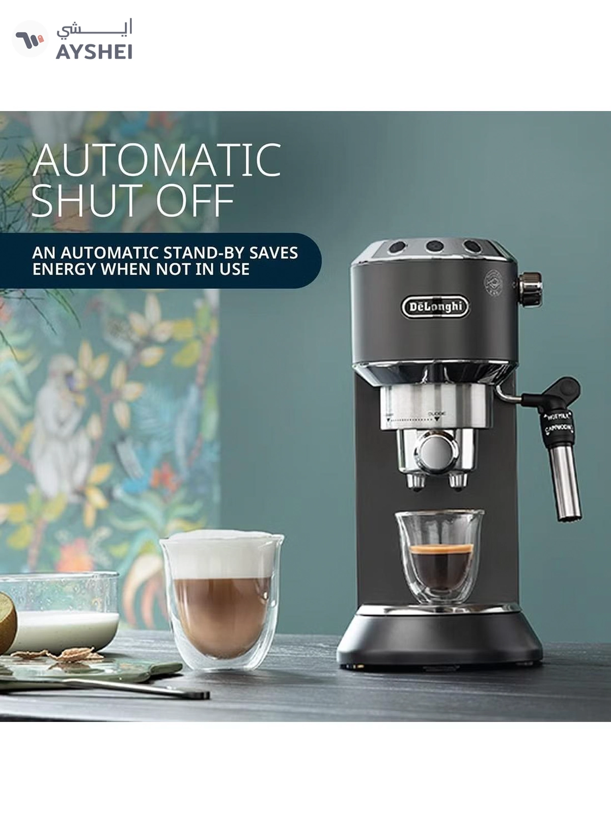 De'Longhi Dedica Pump Espresso Manual Coffee Machine-4-4