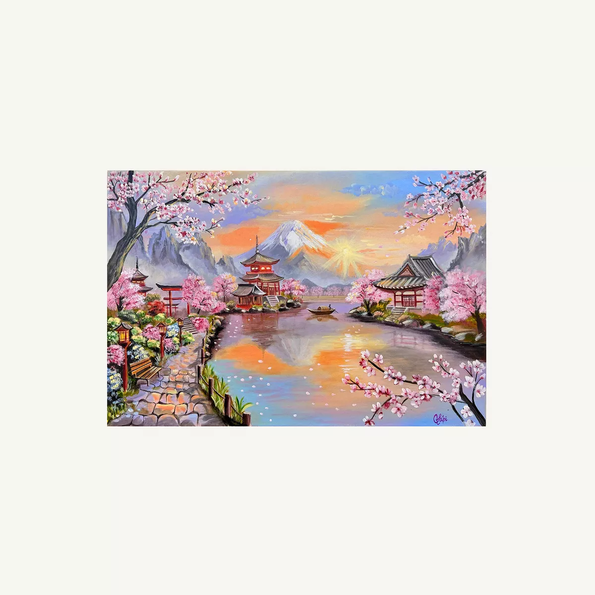 Original Painting: RADIANT BLOSSOM– 60 x 40 cm-0-0
