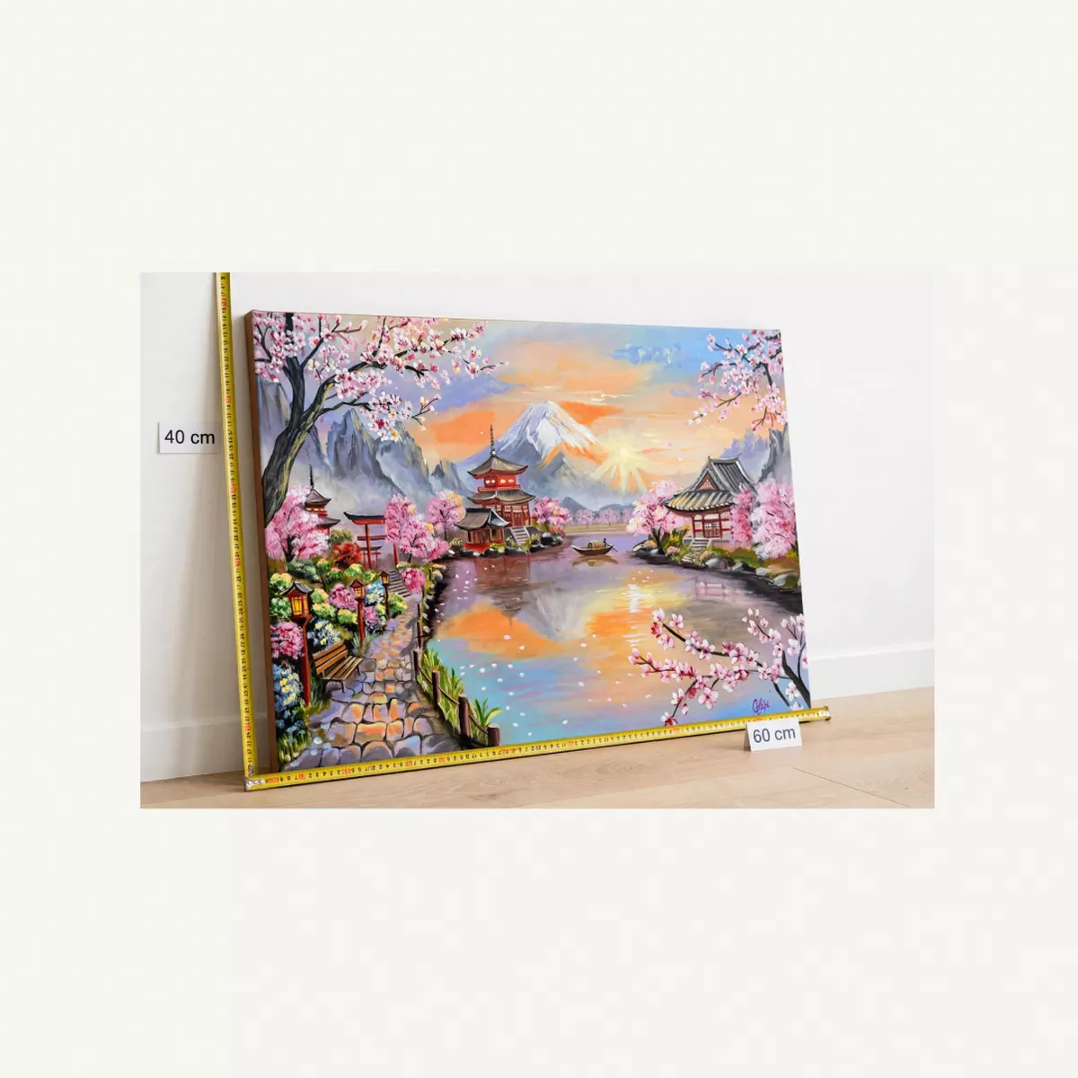 Original Painting: RADIANT BLOSSOM– 60 x 40 cm-4-4