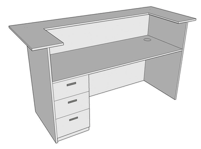 Reception Counter 02, Custom made-0