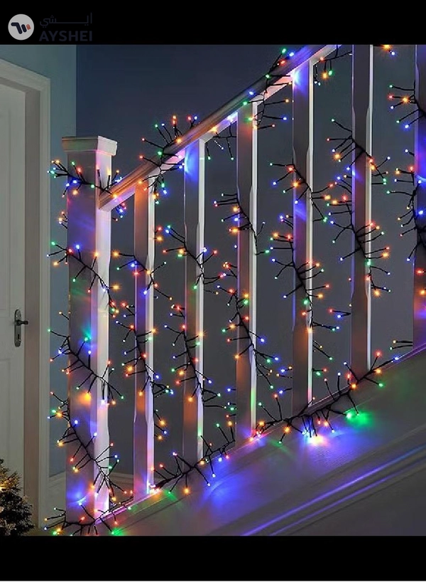 JIHAM Outdoor Light Ramadan Light 23 Meter 300 LED Multicolor LED Fairy Light Exterior Waterproof Light For Ramadan Decoration Curtain Light For Home and Outdoor Decoration Light Multimode Operated Light