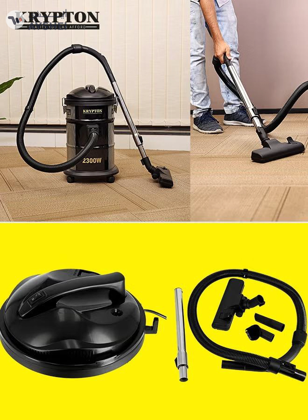 KRYPTON Drum Vacuum Cleaner with Dry & Blow Function/Large Dust Bag Capacity -4-4