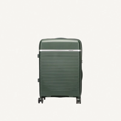British Traveller 3-Piece Polypropylene Luggage Set | 20”, 24”, 28” Lightweight Suitcases with 360° Spinner Wheels, TSA Lock, Water & Scratch Resistant | Durable Hard Shell Trolley Bags with Telescopic Handle - Green-2