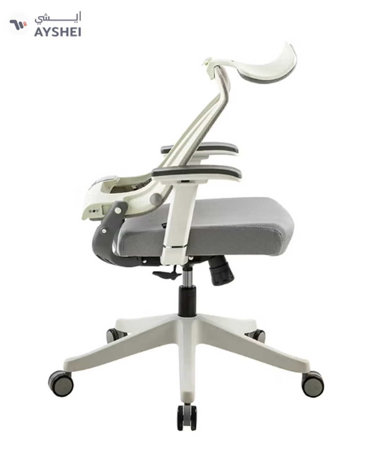 NAVODESK KIKO Ergonomic Folding Office Chair Beige/Grey 51cm-4-4