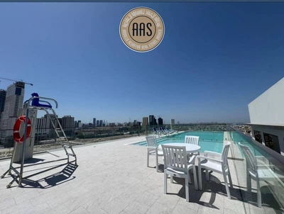 First tenant/ brand new 2bhk apartment with balcony & fitted cabinet in 105k AED-0