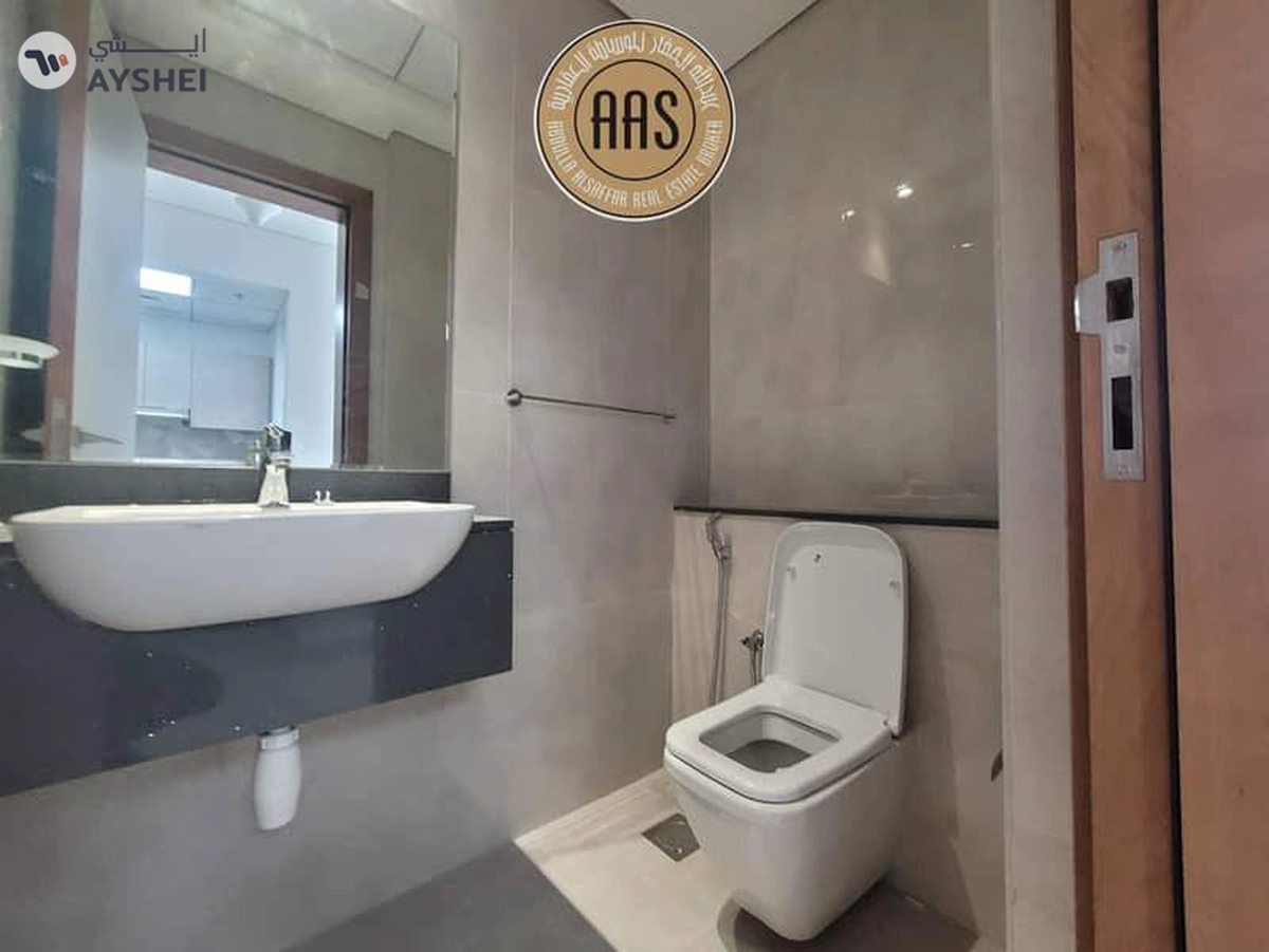 First tenant/ brand new 2bhk apartment with balcony & fitted cabinet in 105k AED-14-14
