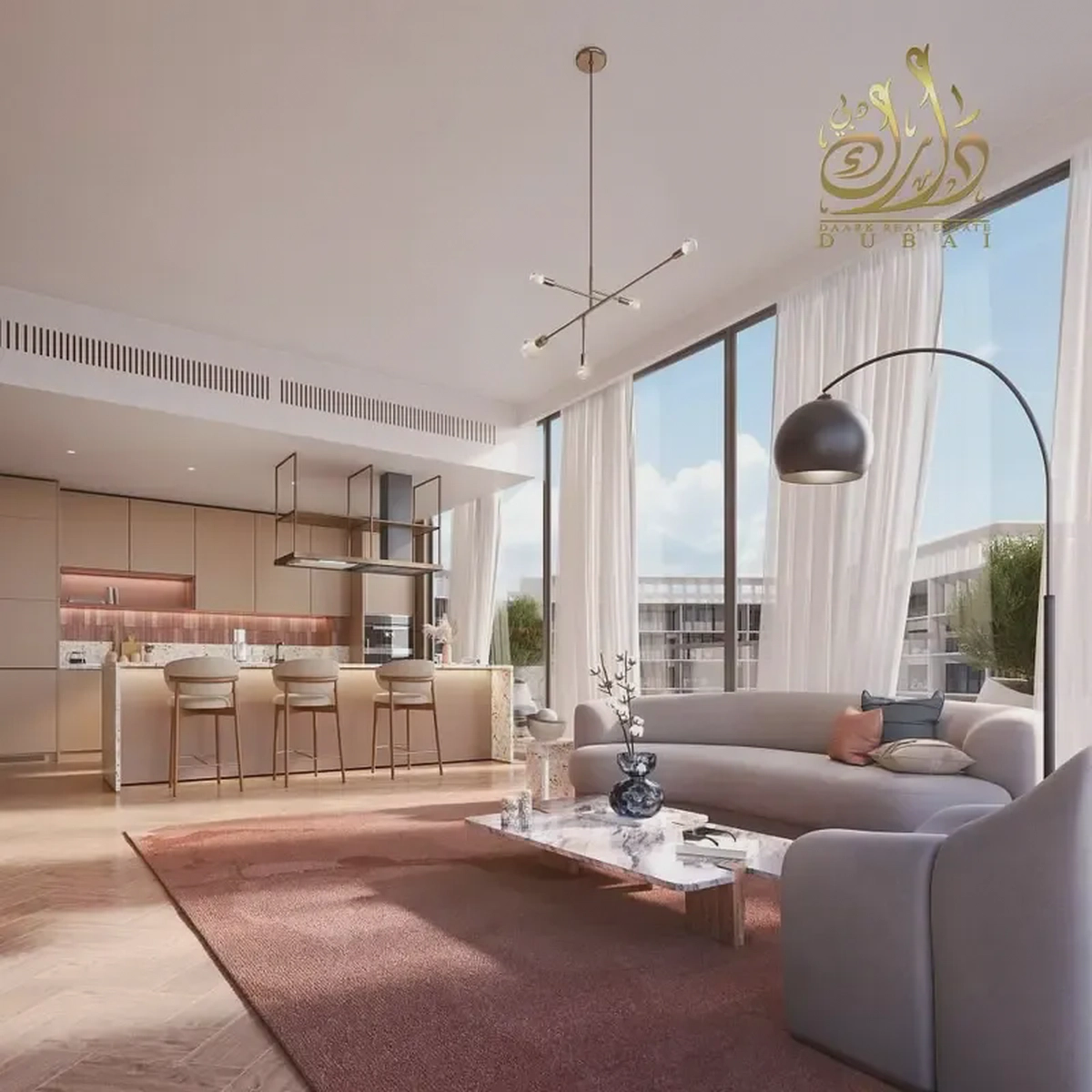 Furnished Studio | Park & Pool Views I Ramadane offer I Book Now