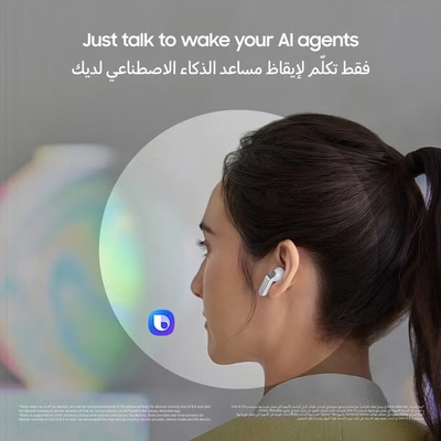 Samsung Galaxy Buds4, Real Metal Blade, 1-way Speaker, Super Clear Call, Adaptive Noise Control, Seamless Connection Black-4