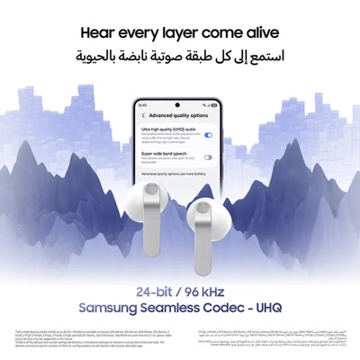 Samsung Galaxy Buds4, Real Metal Blade, 1-way Speaker, Super Clear Call, Adaptive Noise Control, Seamless Connection Black-3