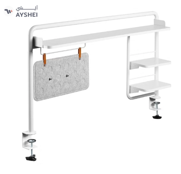 Navodesk NAVO Universal Clamp On Desk Shelf for Home Office, Desk Tray with C Clamp