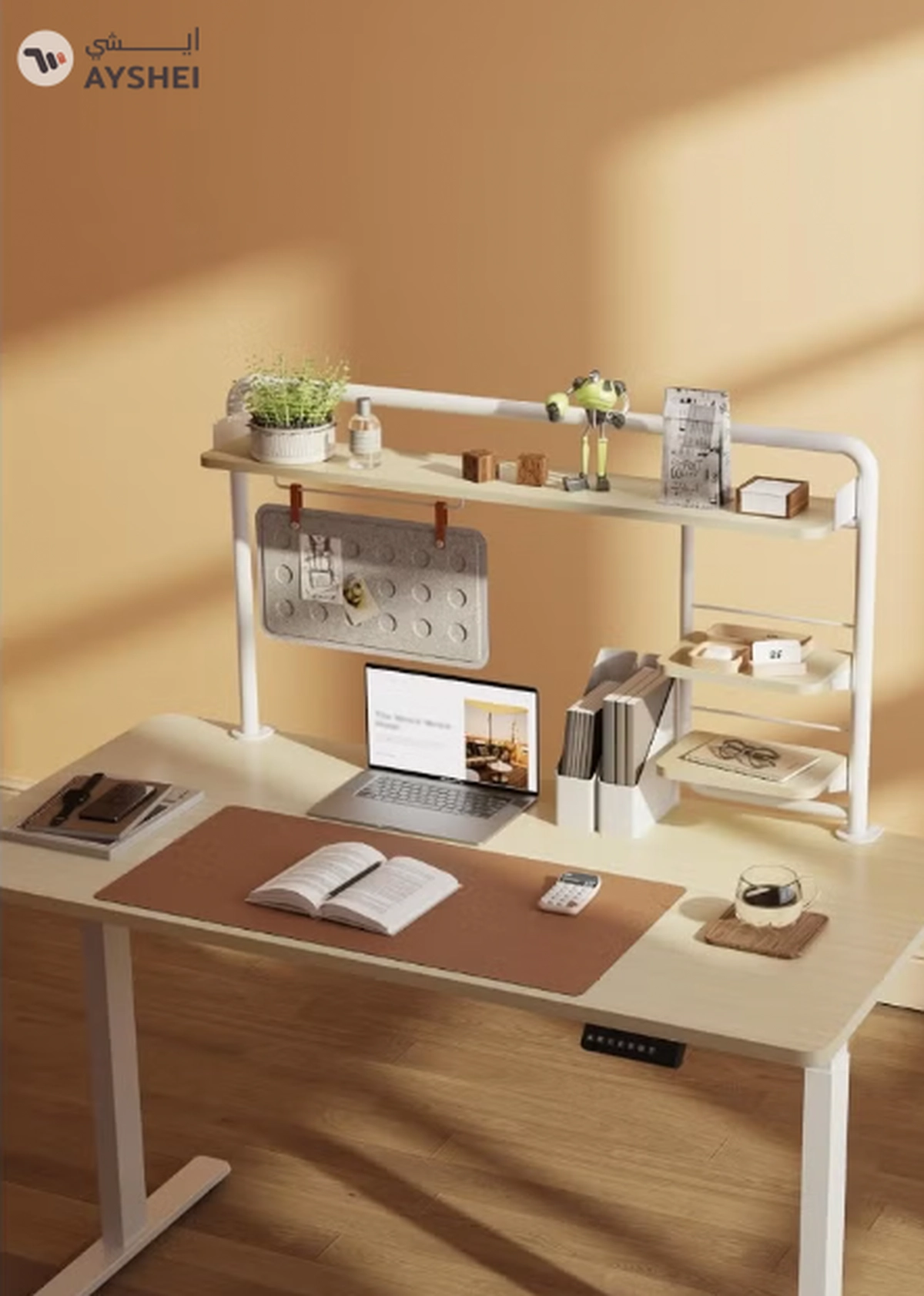 Navodesk NAVO Universal Clamp On Desk Shelf for Home Office, Desk Tray with C Clamp-1-1