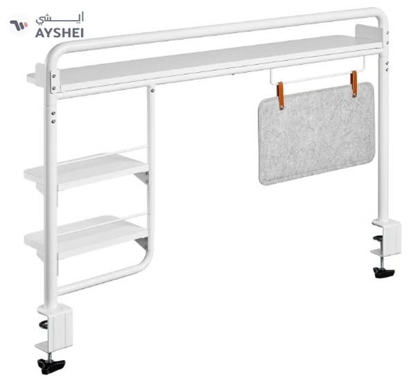Navodesk NAVO Universal Clamp On Desk Shelf for Home Office, Desk Tray with C Clamp