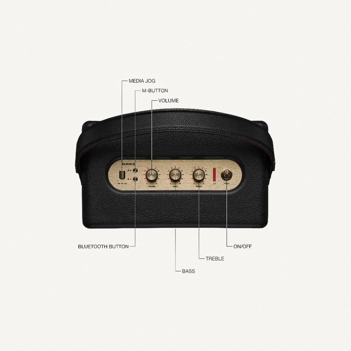 Marshall Kilburn III Bluetooth Speaker - Premium Water Resistance Portable Bluetooth Speaker & Wireless Speakers-1-1
