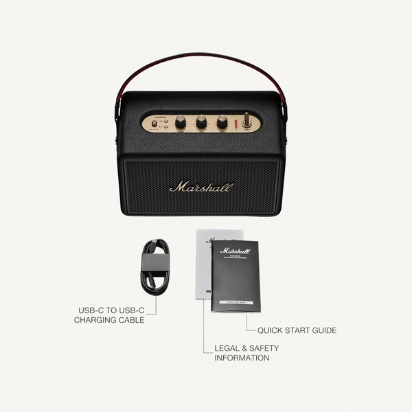 Marshall Kilburn III Bluetooth Speaker - Premium Water Resistance Portable Bluetooth Speaker & Wireless Speakers