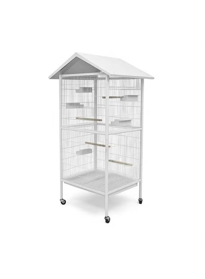 DAYANG Bird Cage (A25) - 78 x 74.5 x 166cm White Frame-0