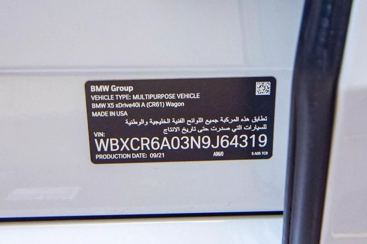 BMW X5  BMW X5 40 2022 GCC specs-16-0