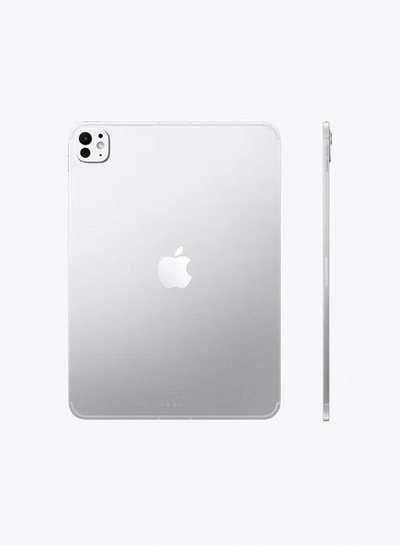 Apple iPad Pro - 2025(6th Generation) M5 11-inch, 256GB, 5G, Silver with Standard Glass - Middle East Version-1