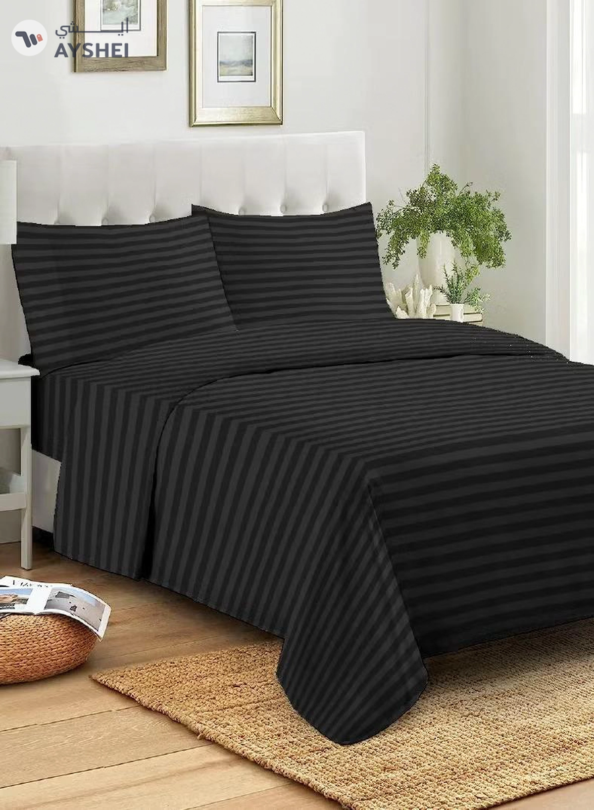 Eworld Pack of 2 Premium Down Alternative Filled Bed Pillows, Featuring Breathable Cover-1-1