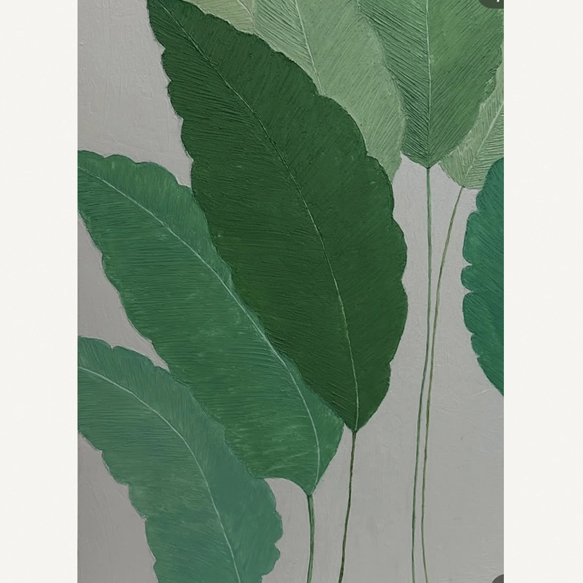 Botanical Harmony – Hand-Painted Tropical Leaf Artwork-5-5