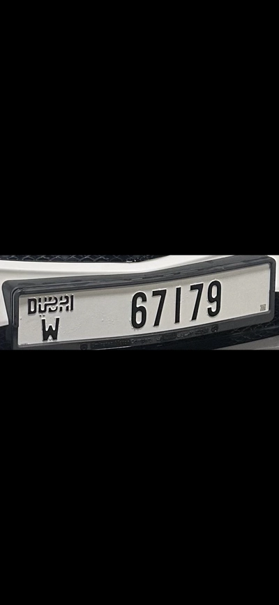 67179 W - Dubai Plate -0