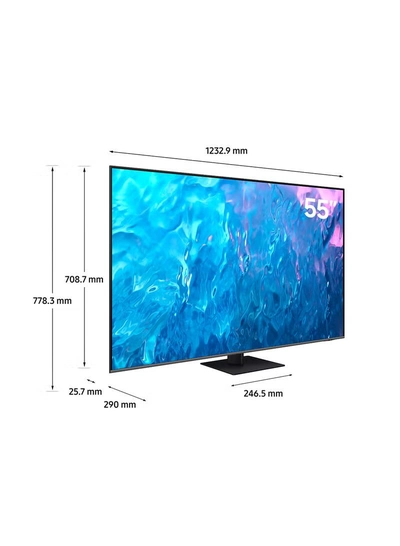 Samsung 55 Inch QLED 4K Smart TV 2023 55Q70C Titan Gray-6