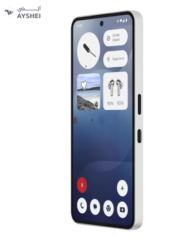 Nothing Phone 3a 5G Dual SIM White 12GB RAM 256GB With CMF Buds - Middle East Version