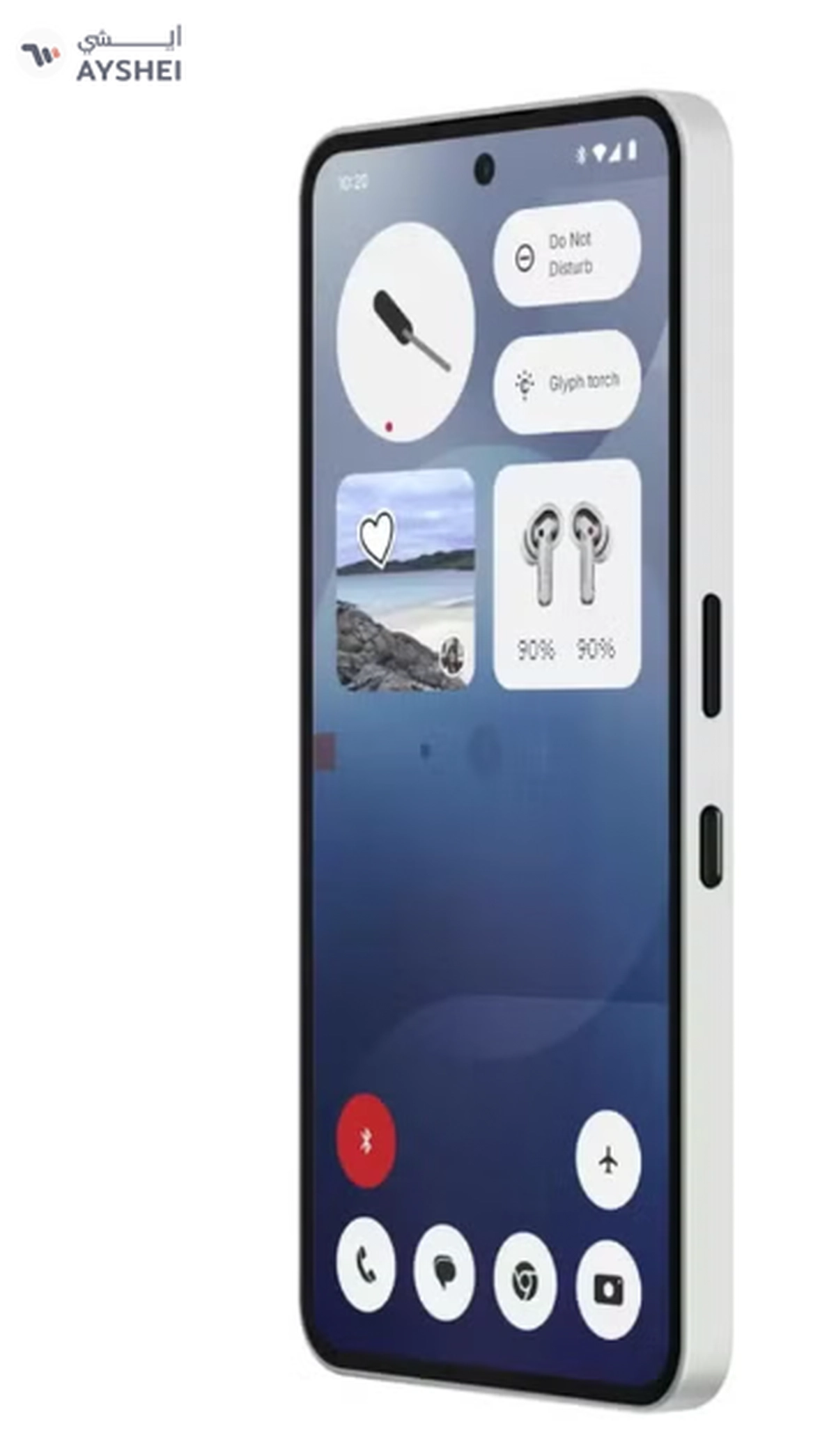 Nothing Phone 3a 5G Dual SIM White 12GB RAM 256GB With CMF Buds - Middle East Version-2-2
