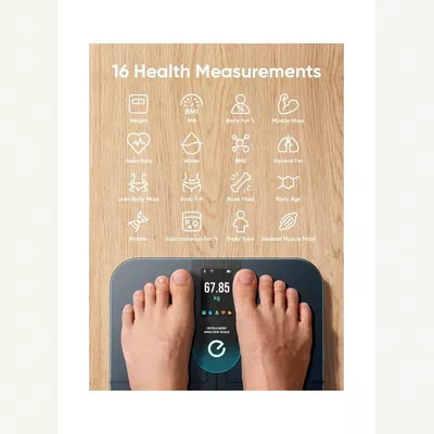 EUFY Wi-Fi Fitness Tracking Smart Scale P3 Intelligent Analysis 3d Virtual Body Mode Bluetooth Weight Scale And 16 Measurement Digital Scale With Heart Rate-6