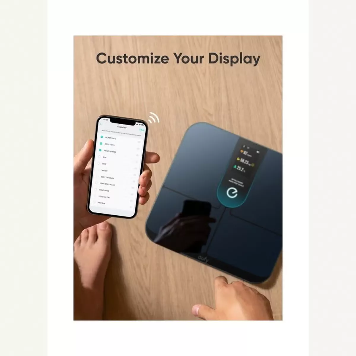 EUFY Wi-Fi Fitness Tracking Smart Scale P3 Intelligent Analysis 3d Virtual Body Mode Bluetooth Weight Scale And 16 Measurement Digital Scale With Heart Rate-5-5