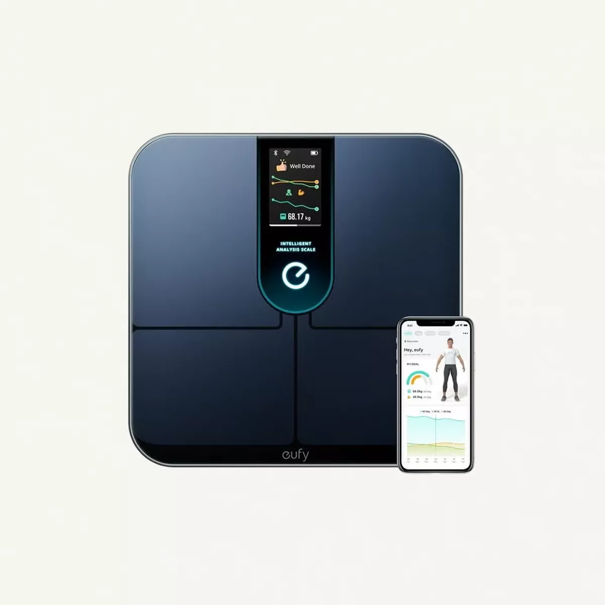 EUFY Wi-Fi Fitness Tracking Smart Scale P3 Intelligent Analysis 3d Virtual Body Mode Bluetooth Weight Scale And 16 Measurement Digital Scale With Heart Rate