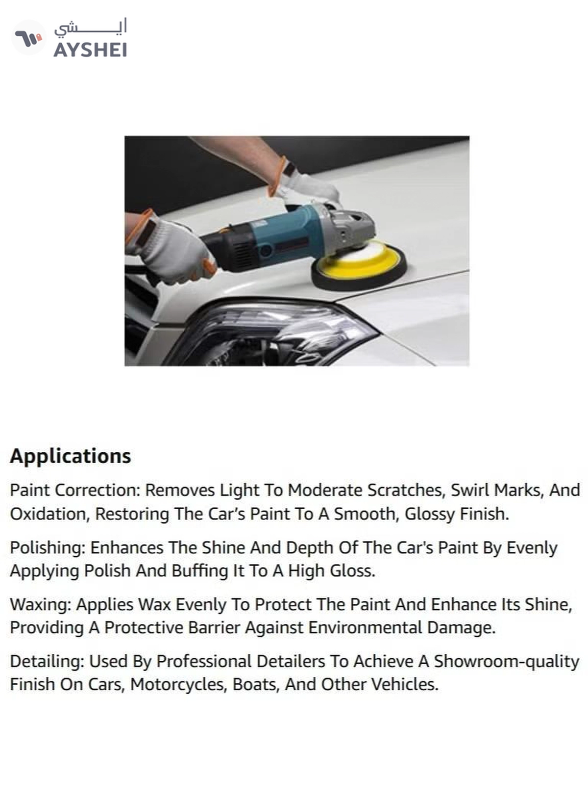 ABBASALI Electric Car polisher machine Buffing machine for home complete set-2-2