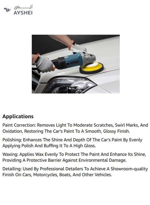 ABBASALI Electric Car polisher machine Buffing machine for home complete set