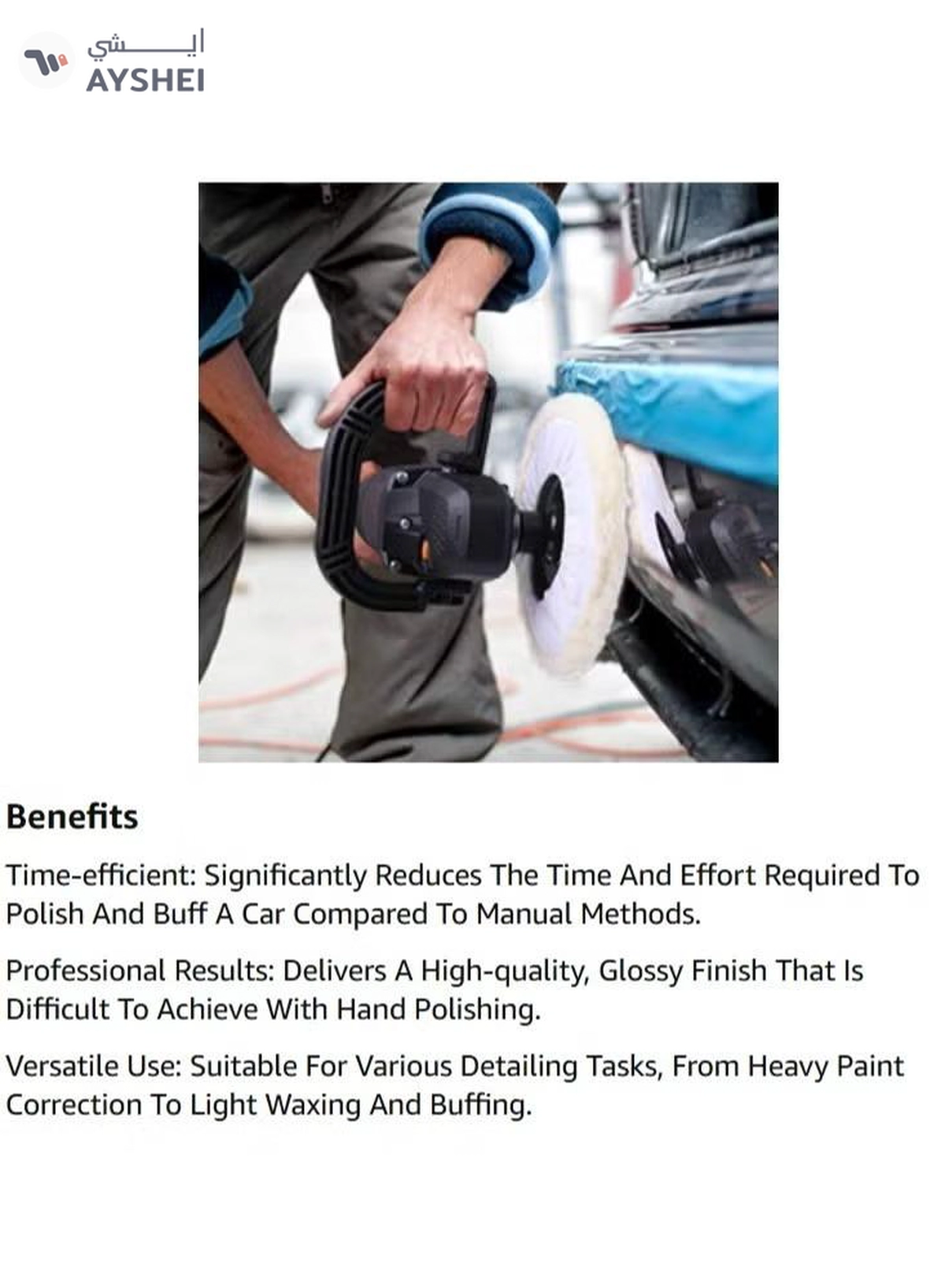 ABBASALI Electric Car polisher machine Buffing machine for home complete set-3-3