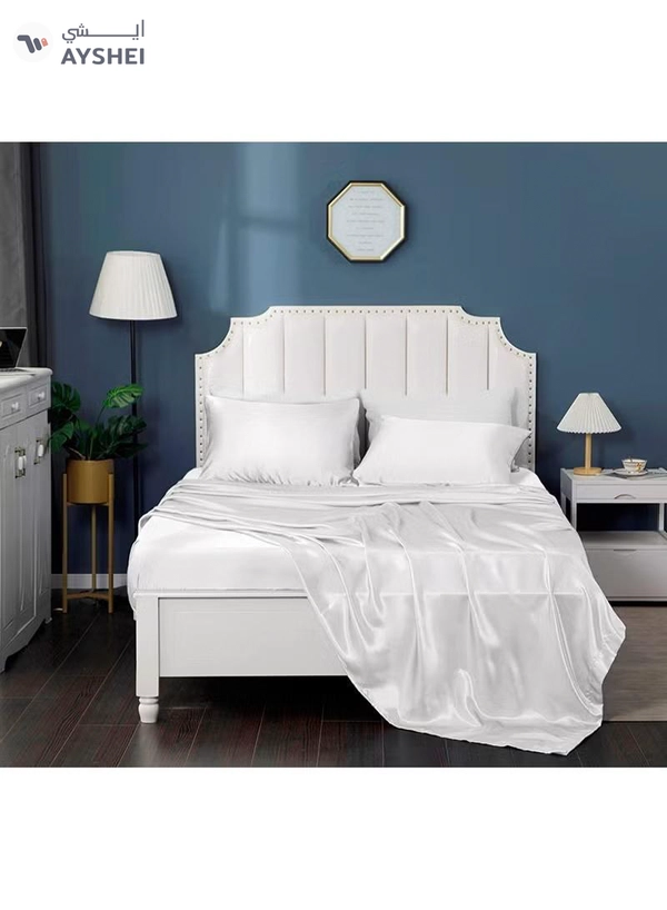 Eworld Set of 2 Soft Silk Pillows for Hair and Skin Care Breathable Double Sided Pillowcase
