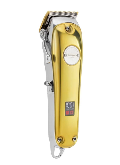 Geepas Professional Digital Hair Clipper / Trimmer GTR57502, Hair Clipper with High Capacity Li-ion Battery and Fast Charging, 4 Adjustable Cutting Blades and 4 Separate Combs| LCD Display,-3