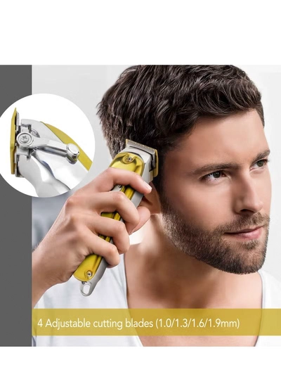 Geepas Professional Digital Hair Clipper / Trimmer GTR57502, Hair Clipper with High Capacity Li-ion Battery and Fast Charging, 4 Adjustable Cutting Blades and 4 Separate Combs| LCD Display,-2