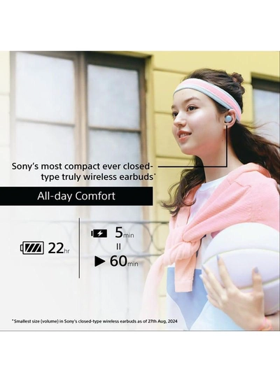 Sony WF-C510 Truly Wireless Earbuds, 22 hours battery life, Clearer hands-free calling, Multipoint Connection, Ambient Sound Mode, IPX4 Water Resistance Blue-5