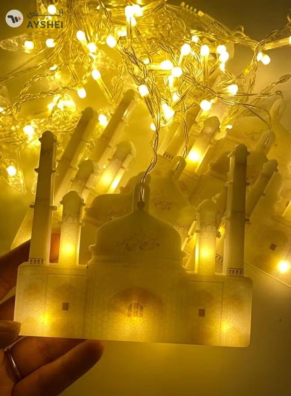 Eworld LED String Lights with 8 Lighting Modes for Eid and Ramadan Decorations