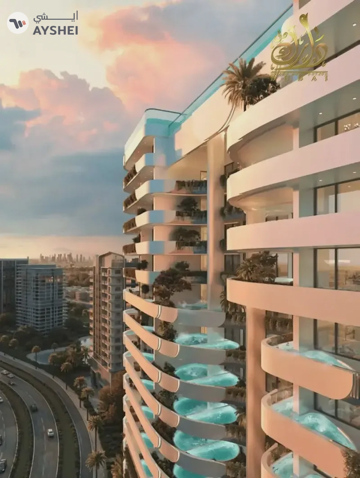 APARTMENT FOR SALE IN WEYBRIDGE GARDENS 4, DUBAI LAND RESIDENCE COMPLEX, DUBAI
