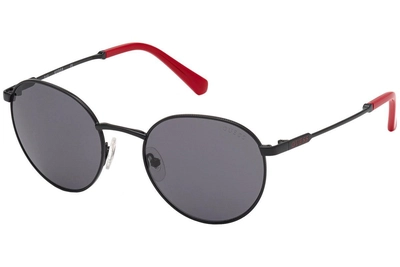 Guess Unisex Black Round Sunglass GU00012_01A -0