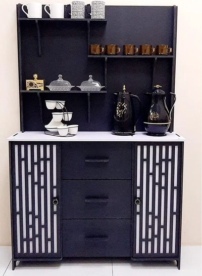 Eworld Large DIY Coffee and Corner Table with Multiple Shelves for Kitchen-2