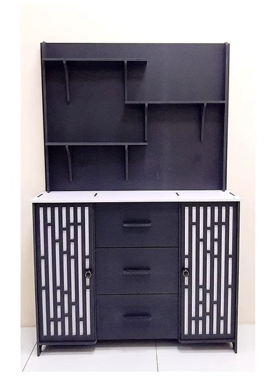 Eworld Large DIY Coffee and Corner Table with Multiple Shelves for Kitchen-3