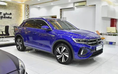 AED 1,289 EMi at 0% DP | Volkswagen T-ROC R-Line ( 2023 Model ) in Blue Color GCC Specs-2